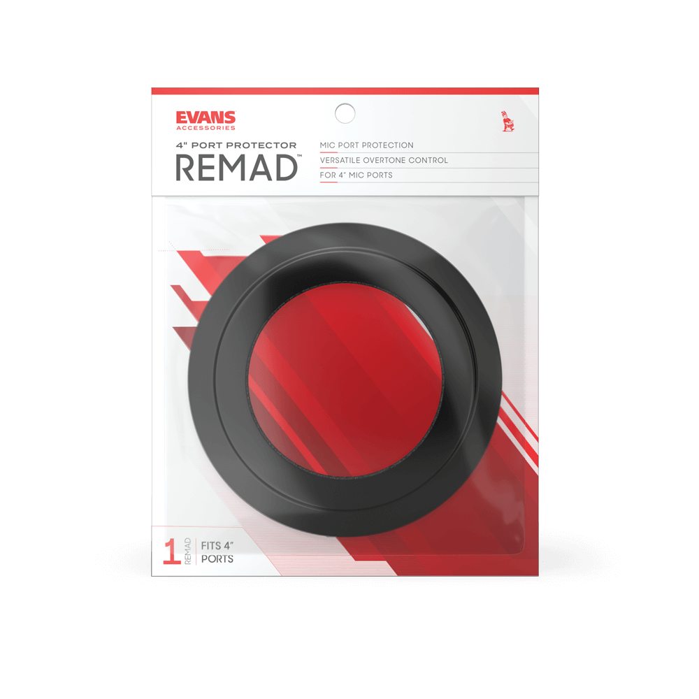 Evans Remad Port Hole Protector, 4 Inch - Muffle Ring Control - Variation 1
