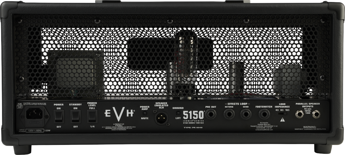 Evh 5150 Iconic 6l615w Head Black - Ampli Guitare Électrique TÊte / PÉdale - Variation 1