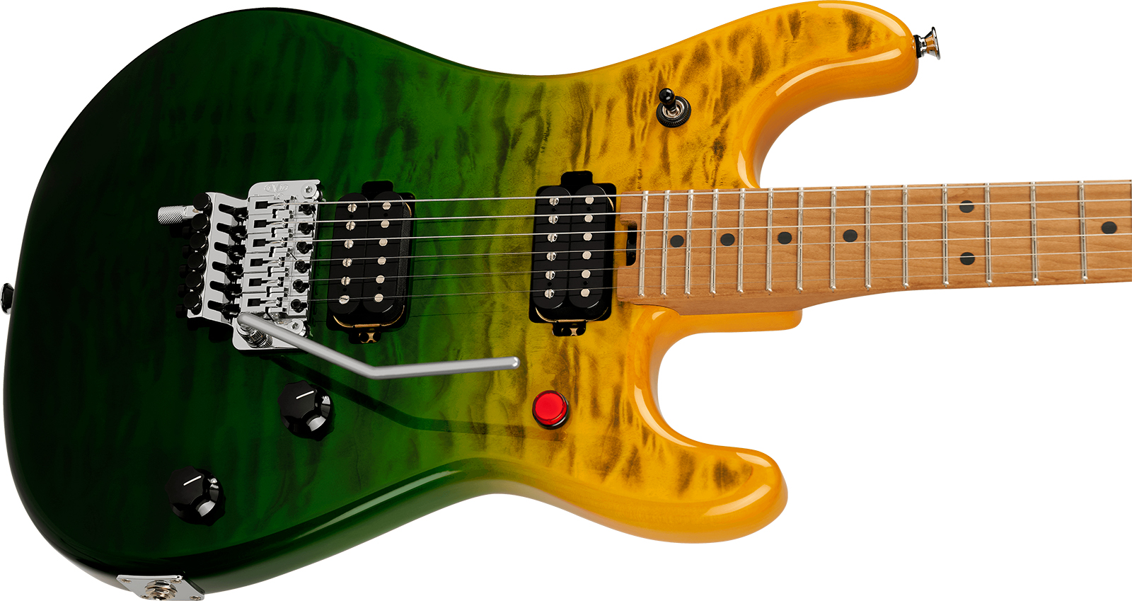 Evh 5150 Series Deluxe Qm Mex 2h Fr Mn - Limeade Zest - Guitare Électrique Forme Str - Variation 2