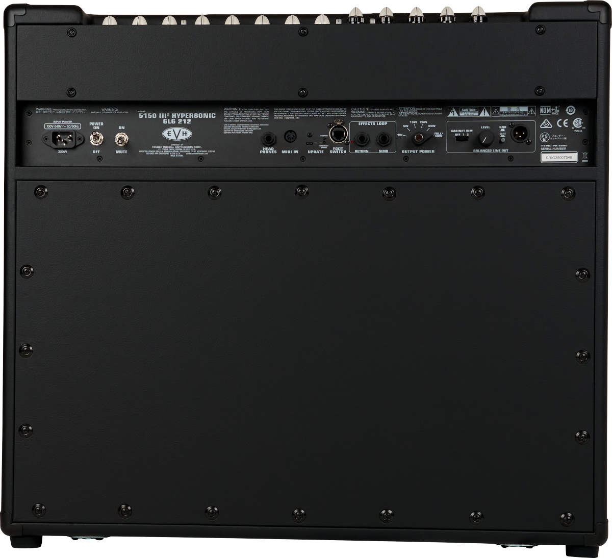 Evh 5150iii Hypersonic 6l6 2x12 Combo 50w - Ampli Guitare Électrique Combo - Variation 2