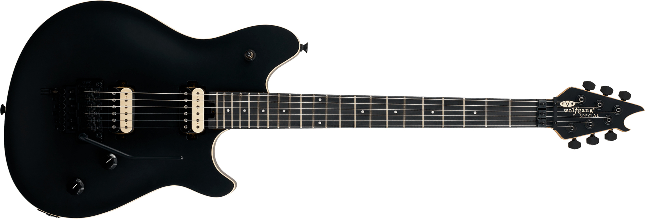 Evh Wolfgang Special Baked Maple Mex 2h Fr Eb - Stealth Black - Guitare Électrique MÉtal - Main picture
