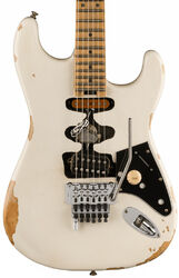 Guitare électrique forme str Evh                            Frankenstein Relic - White