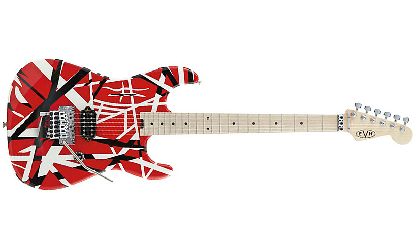 Evh Striped Series - Red With Black Stripes - Guitare Électrique Forme Str - Variation 2