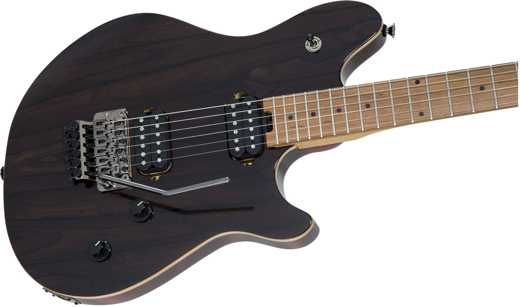 Evh Wolfgang Standard Exotic Ziricote 2h Fr Mn - Dark Natural - Guitare Électrique RÉtro Rock - Variation 2