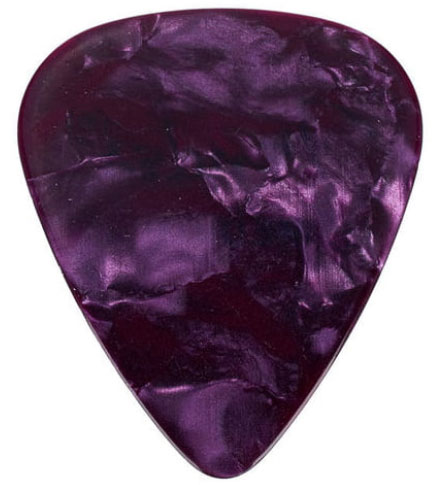 Fender 351 Shape Premium Celluloid Medium Picks Purple Moto - MÉdiator & Onglet - Variation 1