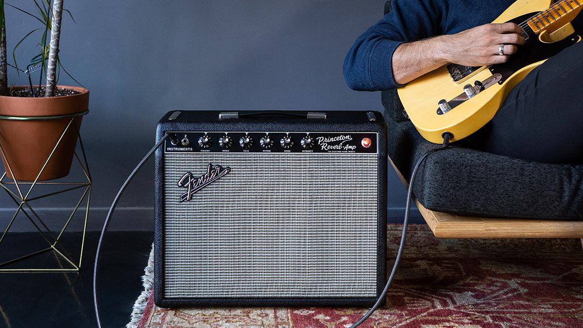 Fender '64 Custom Princeton Reverb Vintage Pro Tube 12w 1x10 - Ampli Guitare Électrique Combo - Variation 5