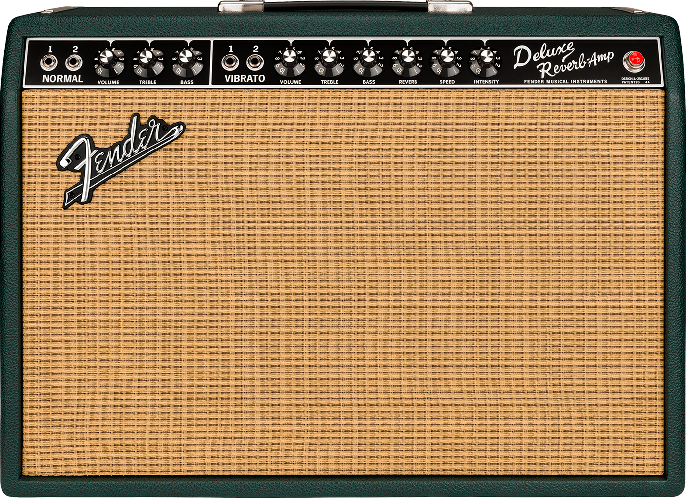 Fender 65 Deluxe Reverb Ltd 22w 6v6 1x12 Eminence Sc64 British Racing Green - Ampli Guitare Électrique Combo - Variation 1