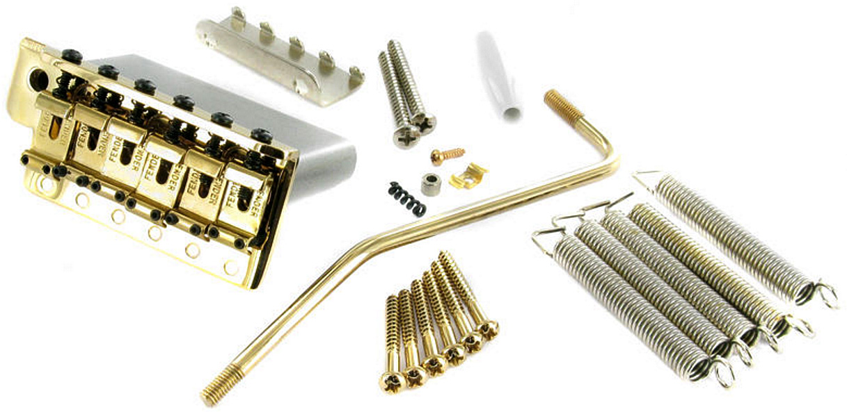 Fender American Vintage Series Strat Tremolo Assembly Gold - Vibrato Complet - Variation 1