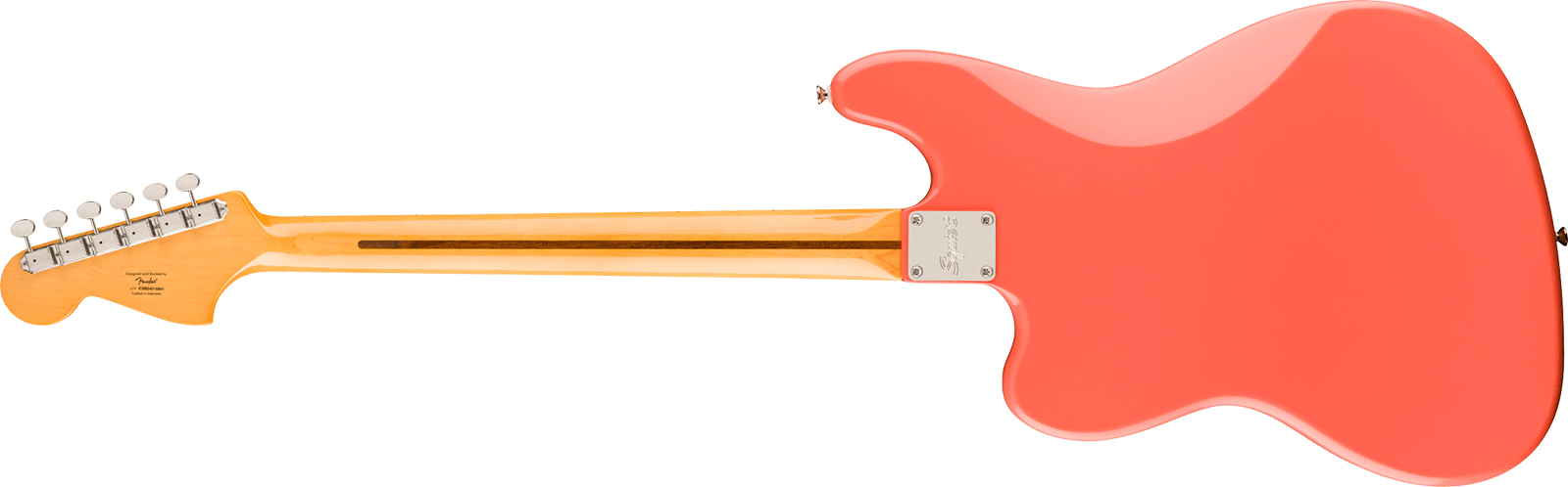 Fender Bass Vi Classic Vibe Fsr Ltd 3s Trem Lau - Tahitian Coral - Basse Électrique Solid Body - Variation 1