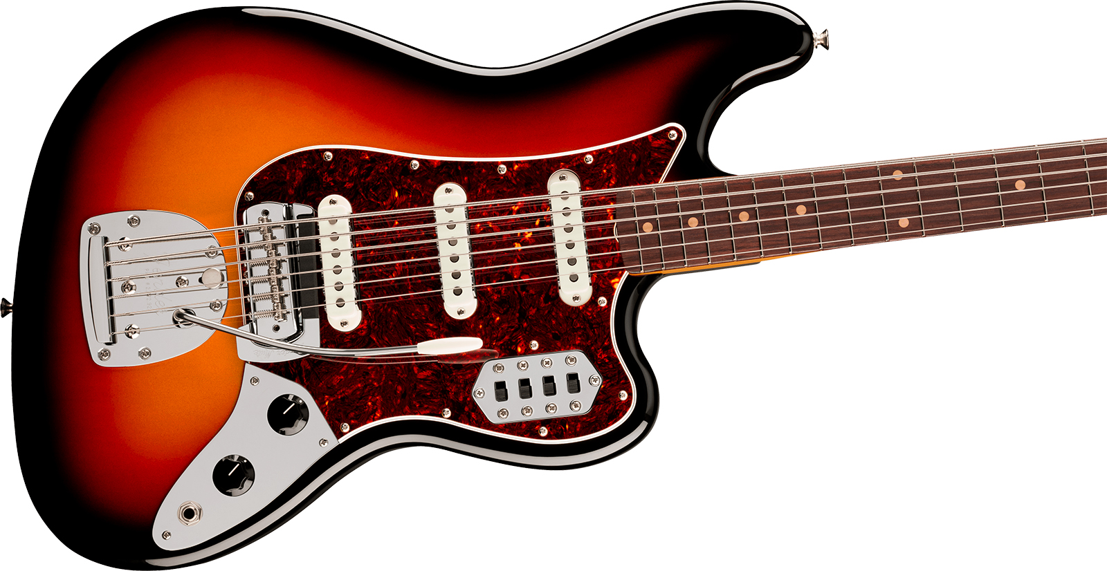 Fender Bass Vi Early 60s Vintera 3 Mex Shsc Rw - 3-color Sunburst - Basse Électrique Solid Body - Variation 2