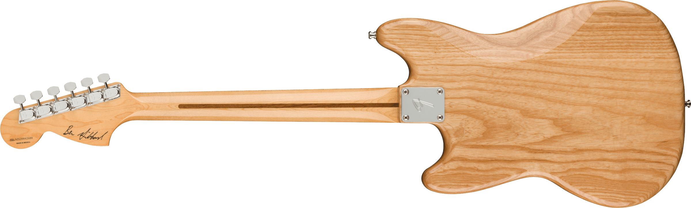 Fender Ben Gibbard Mustang Signature Mex Mn - Natural - Guitare Électrique RÉtro Rock - Variation 1
