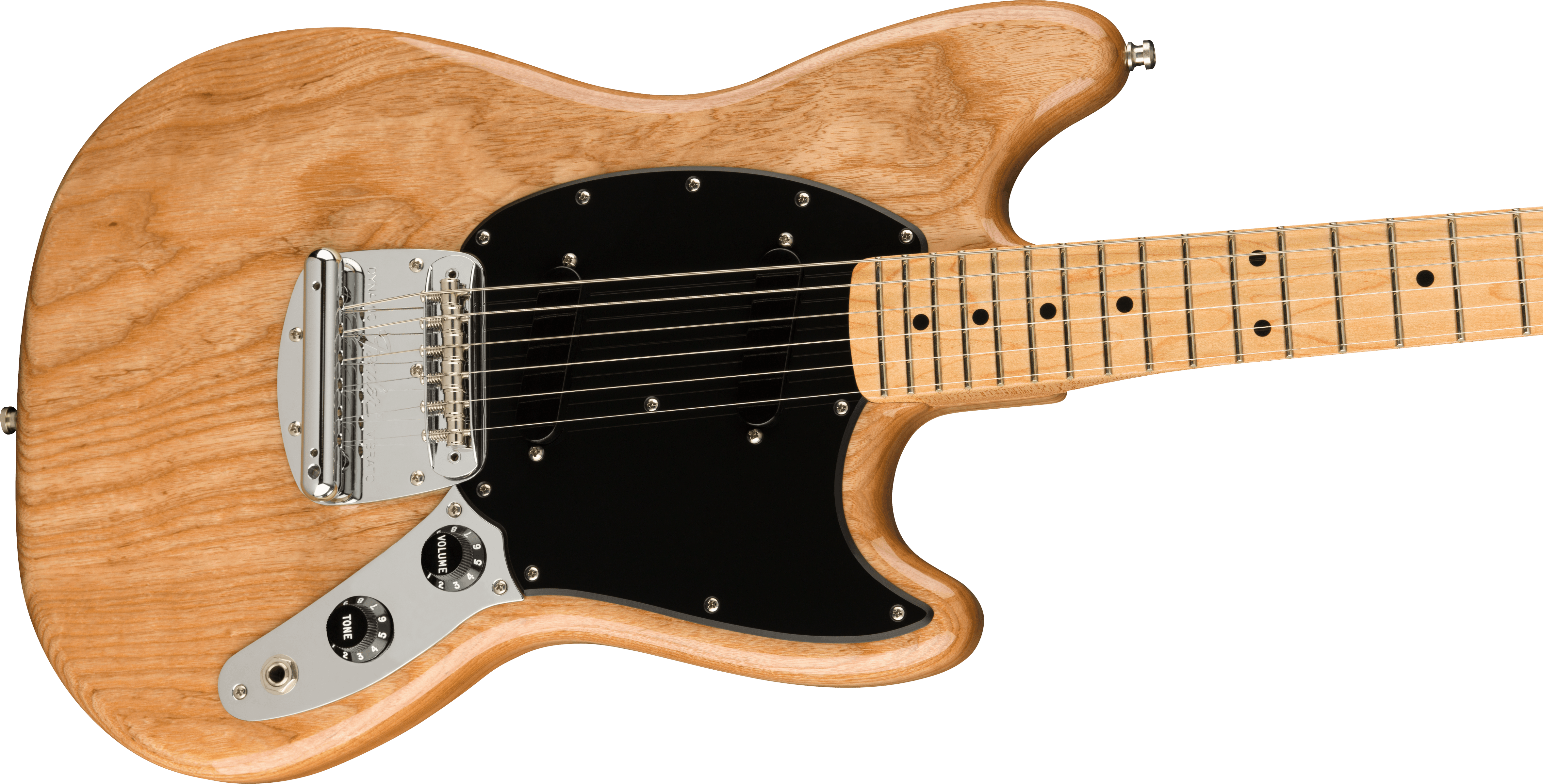 Fender Ben Gibbard Mustang Signature Mex Mn - Natural - Guitare Électrique RÉtro Rock - Variation 3