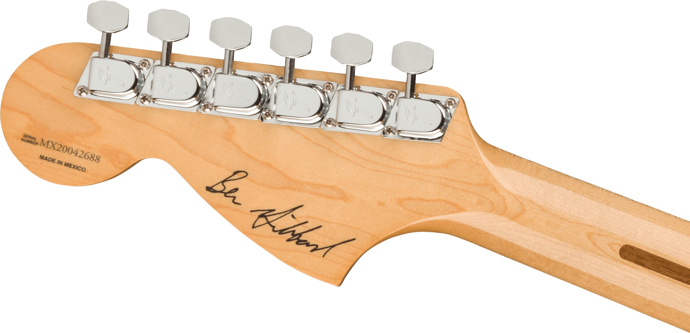 Fender Ben Gibbard Mustang Signature Mex Mn - Natural - Guitare Électrique RÉtro Rock - Variation 5
