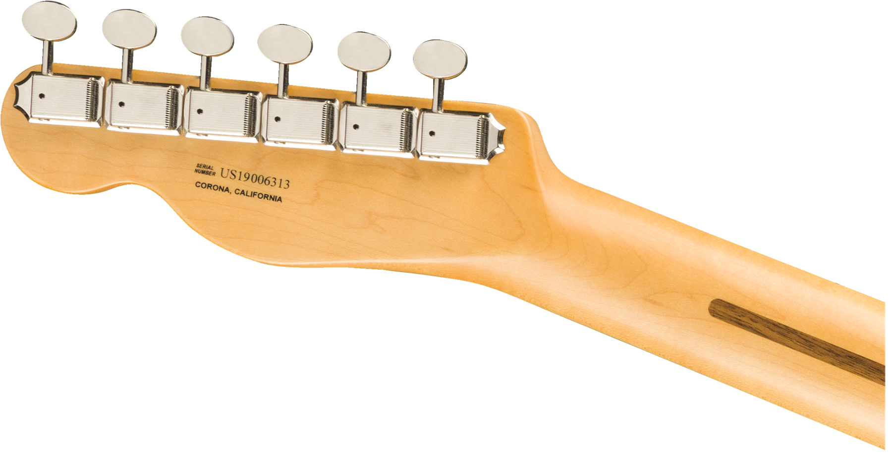 Fender Britt Daniel Tele Thinline Signature Ss Mn - Amarillo Gold - Guitare Électrique 1/2 Caisse - Variation 3