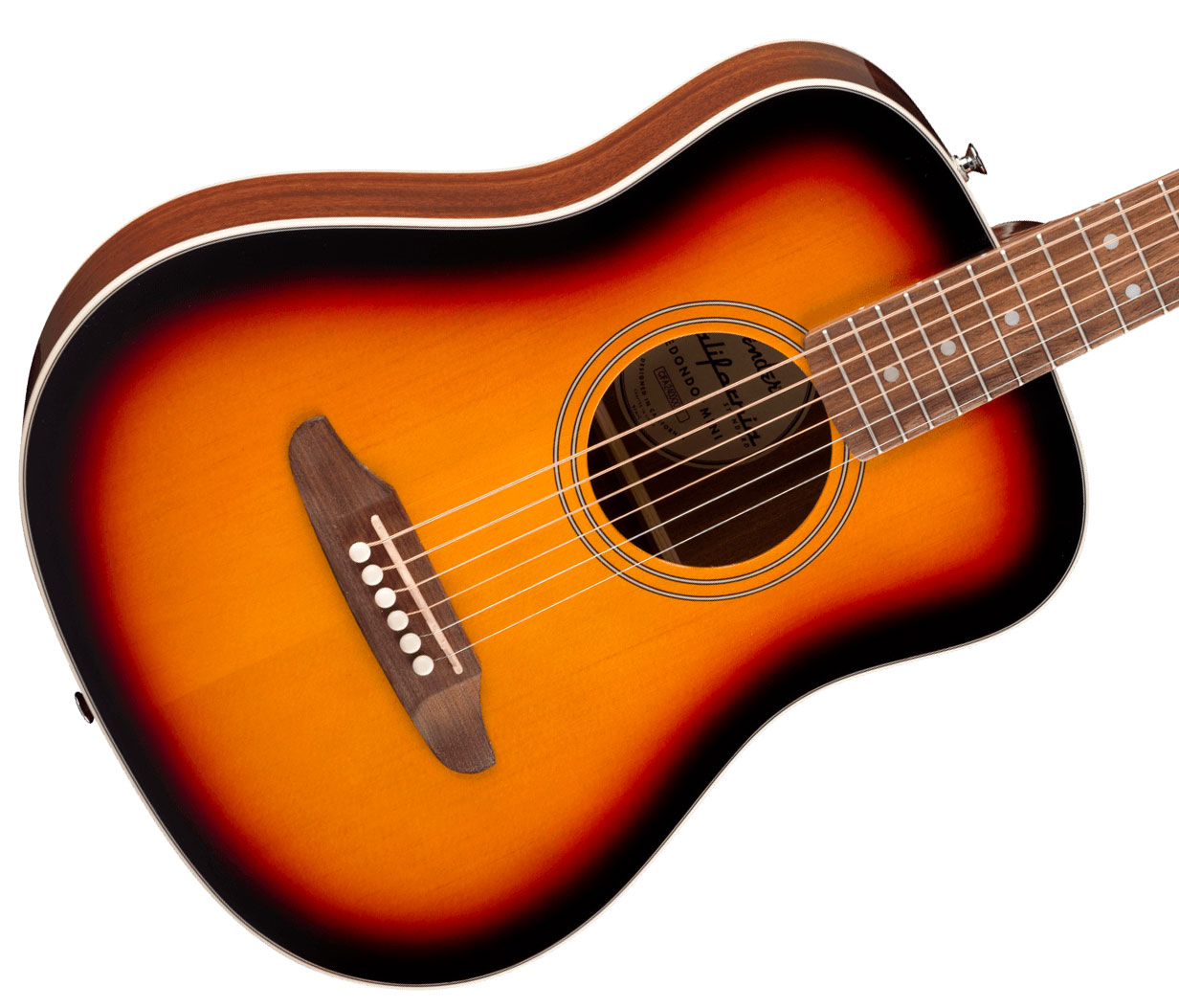 Fender California Standard Redondo Mini Epicea Sapele Noy +housse - 3-color Sunburst - Guitare Folk - Variation 2
