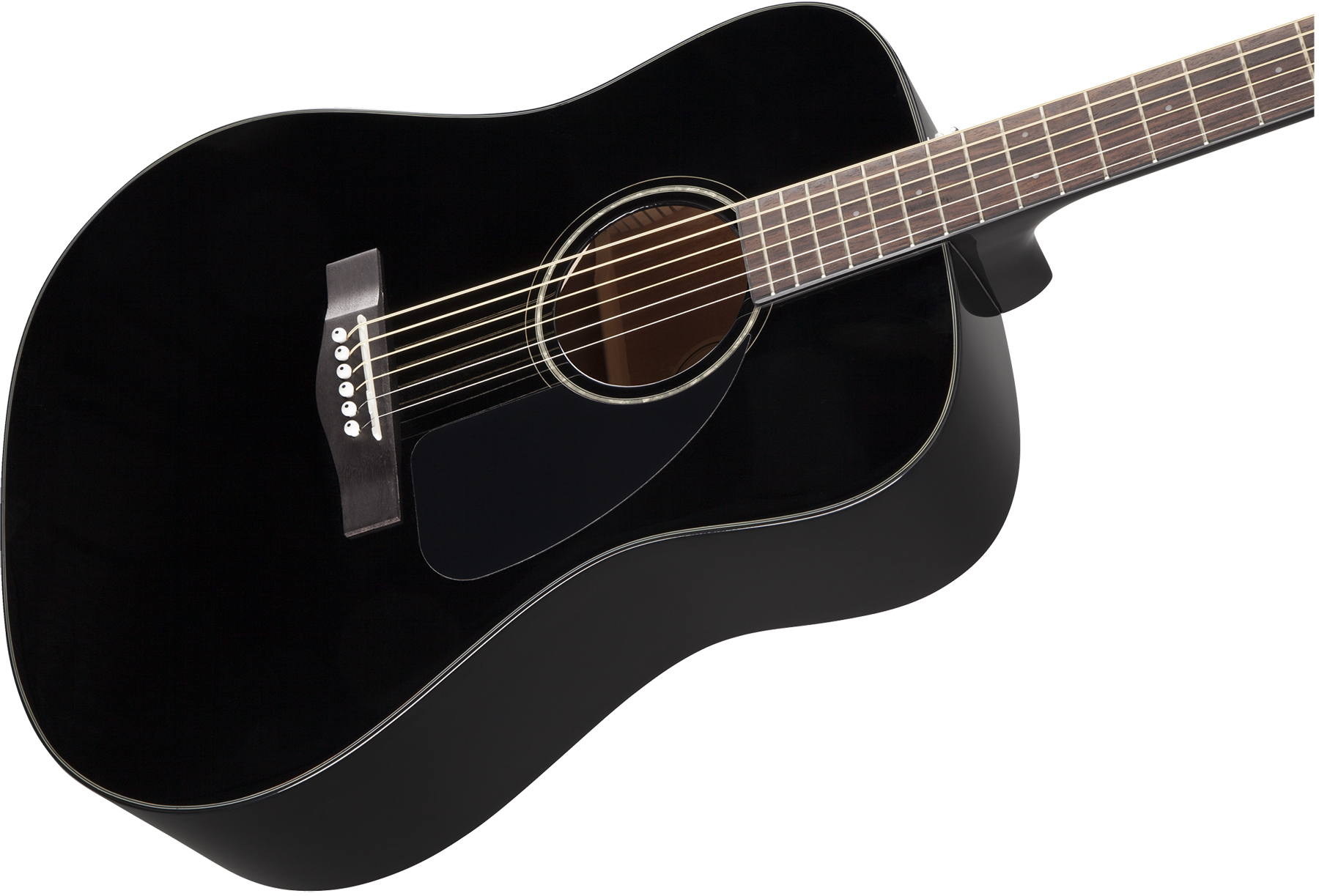 Fender Cd-60 Dreadnought V3 2020 Epicea Acajou Wal - Black - Guitare Acoustique - Variation 1