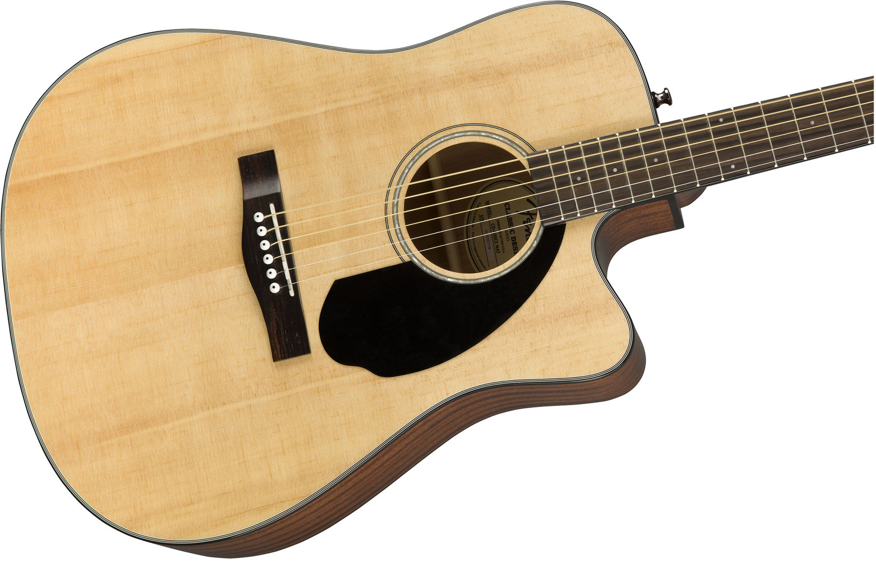 Fender Cd-60sce Dreadnought Cw Epicea Acajou Wal - Natural - Guitare Electro Acoustique - Variation 2