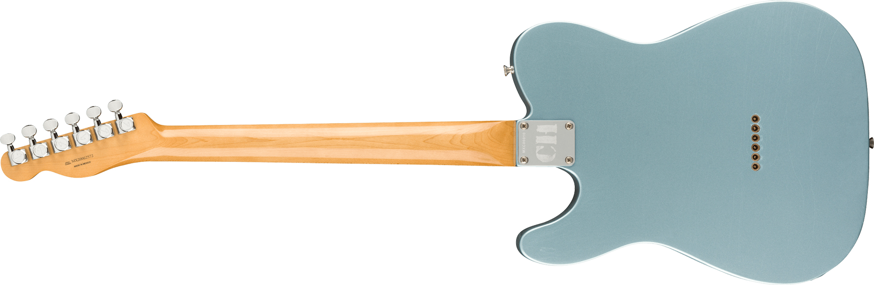 Fender Chrissie Hynde Tele Signature Mex Rw - Road Worn Faded Ice Blue Metallic - Guitare Électrique Forme Tel - Variation 1