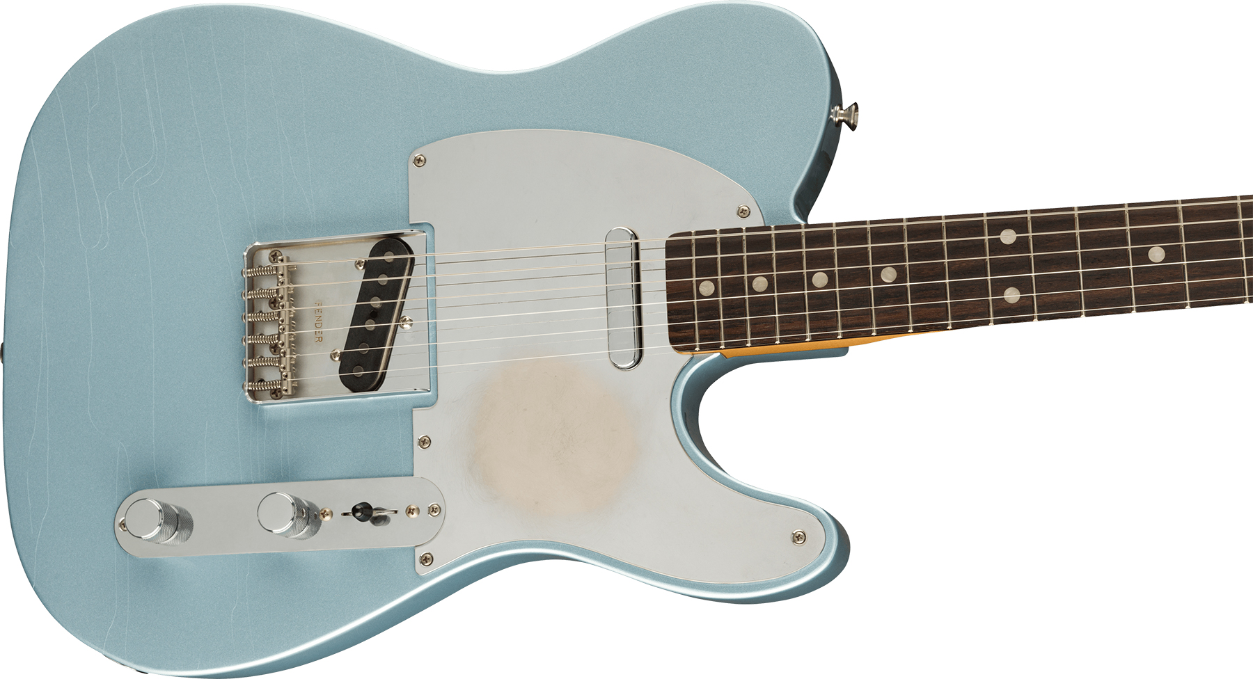 Fender Chrissie Hynde Tele Signature Mex Rw - Road Worn Faded Ice Blue Metallic - Guitare Électrique Forme Tel - Variation 2