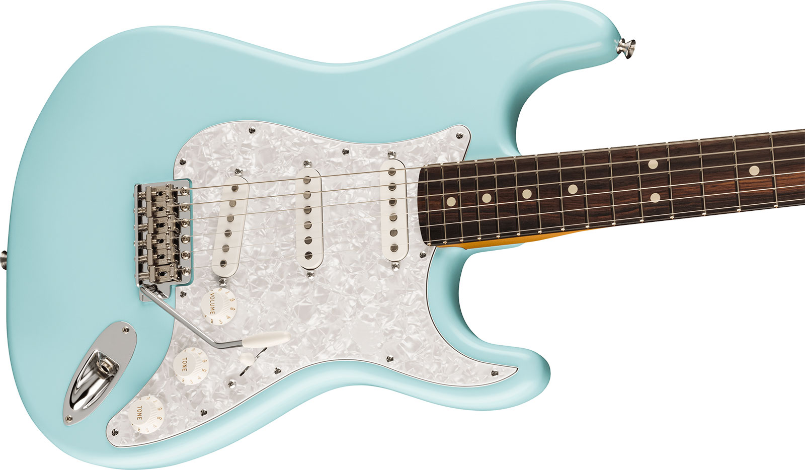 Fender Cory Wong Strat Ltd Signature Usa Stss Trem Rw - Daphne Blue - Guitare Électrique Forme Str - Variation 2