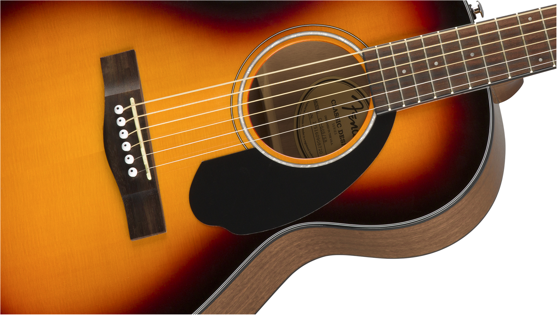 Fender Cp-60s Parlor Epicea Acajou Wal - 3-color Sunburst - Guitare Acoustique - Variation 2