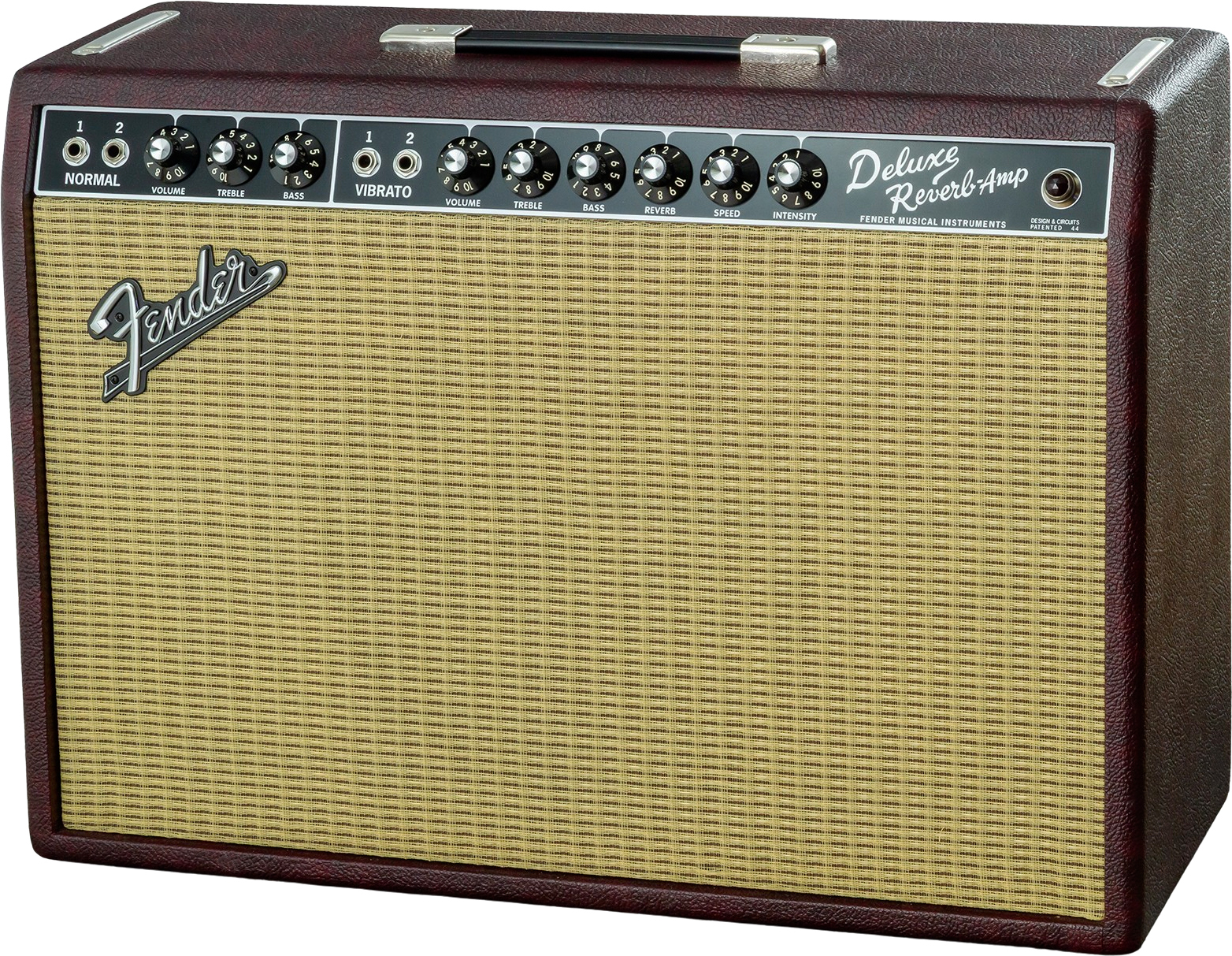 Fender 65 Deluxe Reverb Ltd 22w 1x12 Jensen P12q Bordeaux Blues - Ampli Guitare Électrique Combo - Main picture