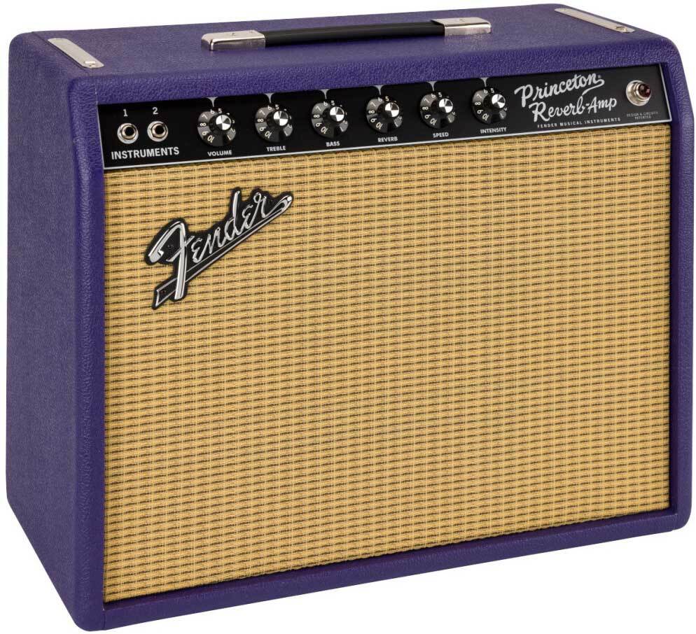 Fender 65 Princeton Reverb Ltd 15w 1x12 Celestion Greenback Plum - Ampli Guitare Électrique Combo - Main picture