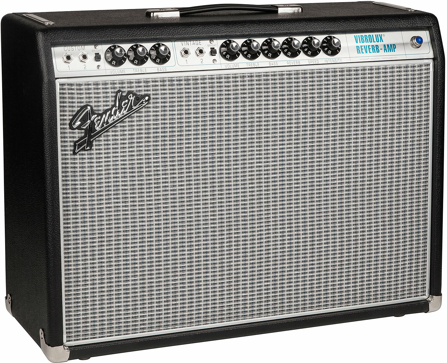 Fender 68 Custom Vibrolux Reverb 35w 2x10 Black - Ampli Guitare Électrique Combo - Main picture