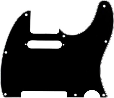 Fender 8-hole Mount Multi-ply Telecaster Pickguards - Black - Pickguard - Main picture