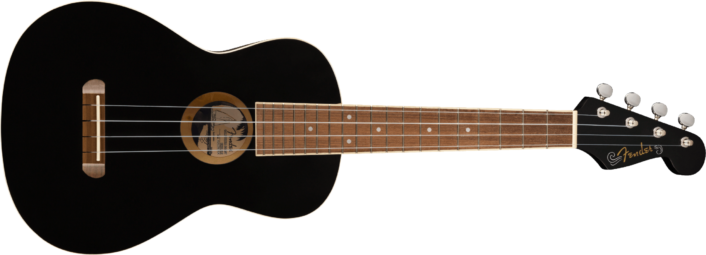 Fender Avalon Tenor Wal - Black - UkulÉlÉ - Main picture
