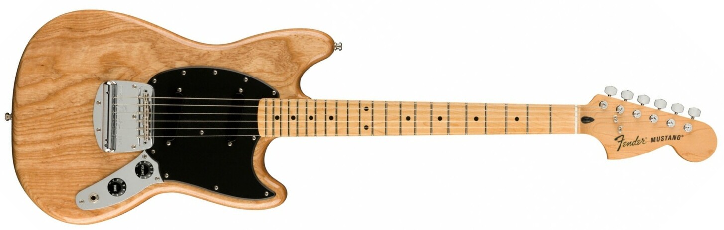 Fender Ben Gibbard Mustang Signature Mex Mn - Natural - Guitare Électrique RÉtro Rock - Main picture