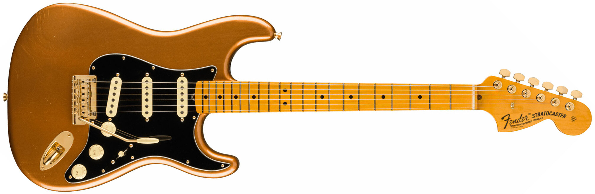 Fender Bruno Mars Strat Usa Signature 3s Trem Mn - Mars Mocha - Guitare Électrique Signature - Main picture