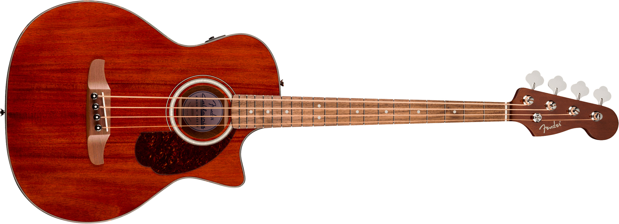 Fender Kingman Bass Deluxe Ce Mahogany California Cw Shsc Tout Acajou Noy - Natural - Basse Acoustique - Main picture