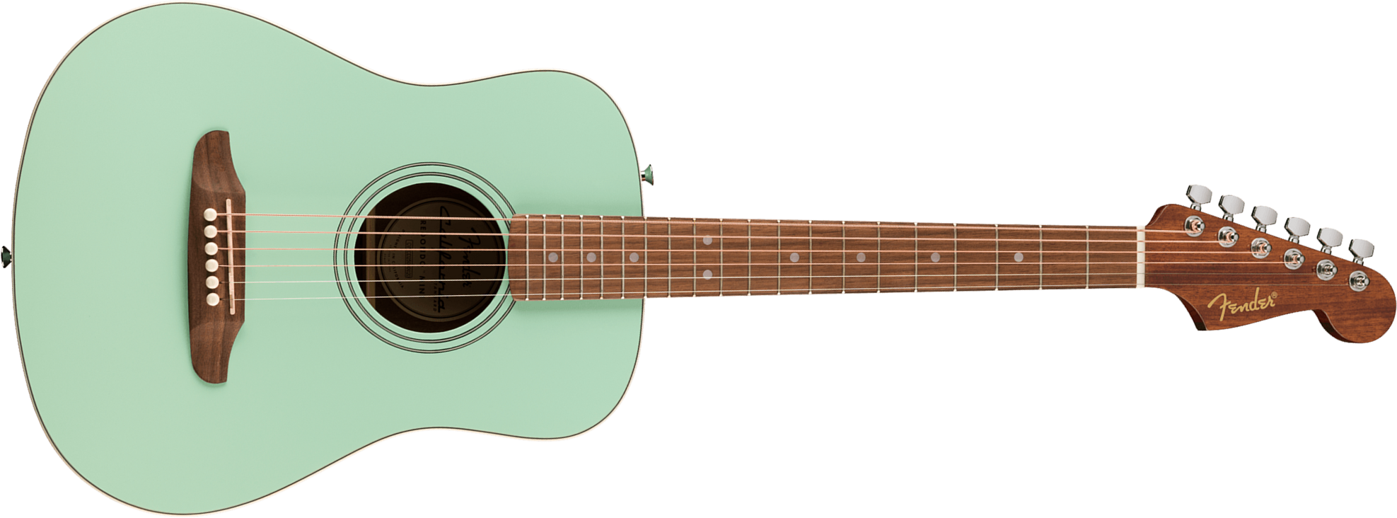 Fender California Standard Redondo Mini Epicea Sapele Noy +housse - Surf Green - Guitare Folk - Main picture