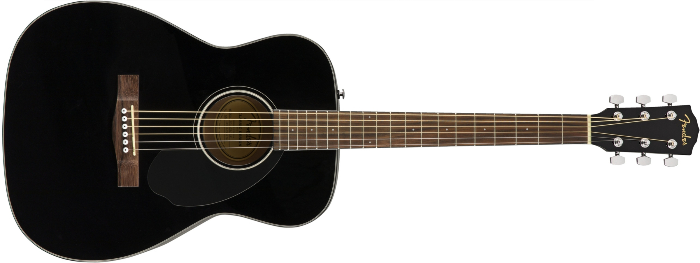 Fender Cc-60s Concert Epicea Acajou Wal - Black - Guitare Acoustique - Main picture