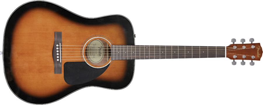 Fender Cd-60 - Sunburst - Guitare Acoustique - Main picture