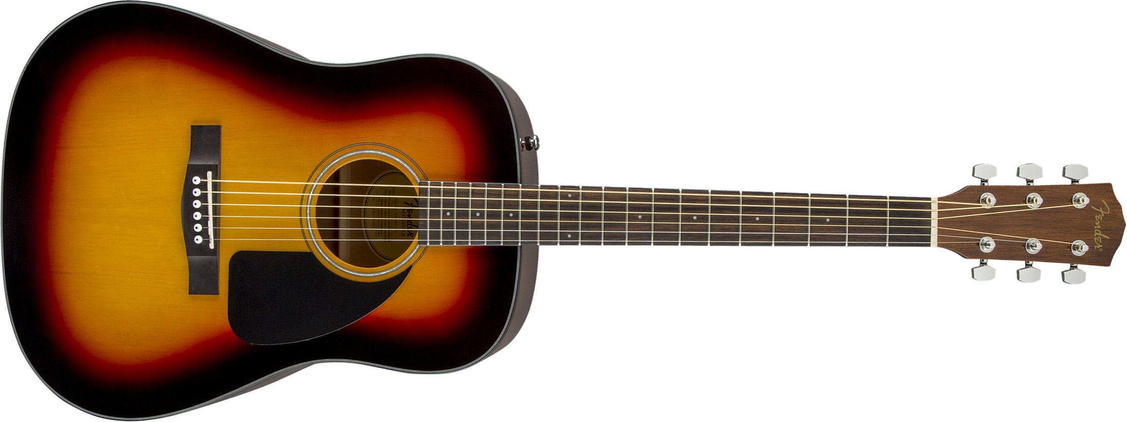 Fender Cd-60 Dreadnought V3 2020 Epicea Acajou Wal - Sunburst - Guitare Acoustique - Main picture