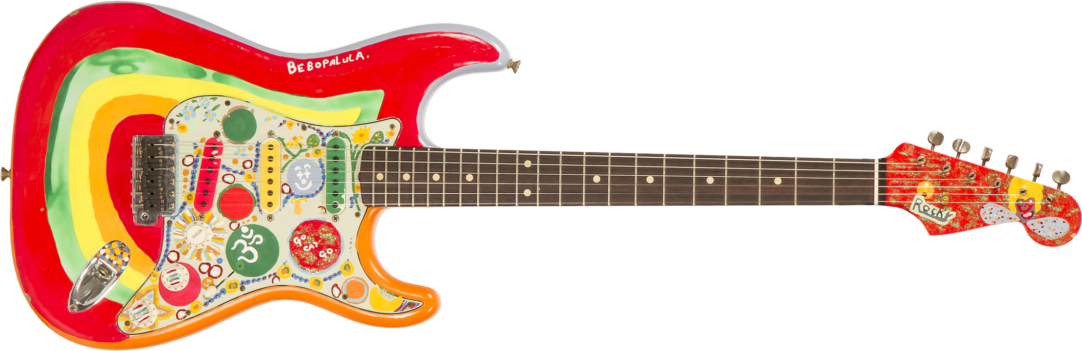 Fender Custom Shop George Harrison Strat Masterbuilt P.waller Signature Rw #83840 - Rocky - Guitare Électrique Forme Str - Main picture