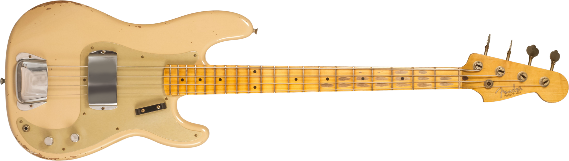 Fender Custom Shop Precision Bass 1958 Mn #cz578480 - Relic Aged Desert Sand - Basse Électrique Solid Body - Main picture