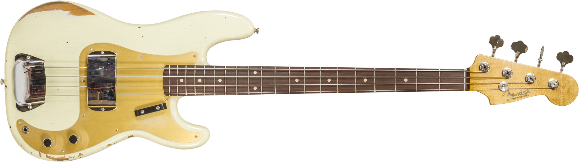 Fender Custom Shop Precision Bass 1960 Rw #r130966 - Closet Classic Vintage White - Basse Électrique Solid Body - Main picture