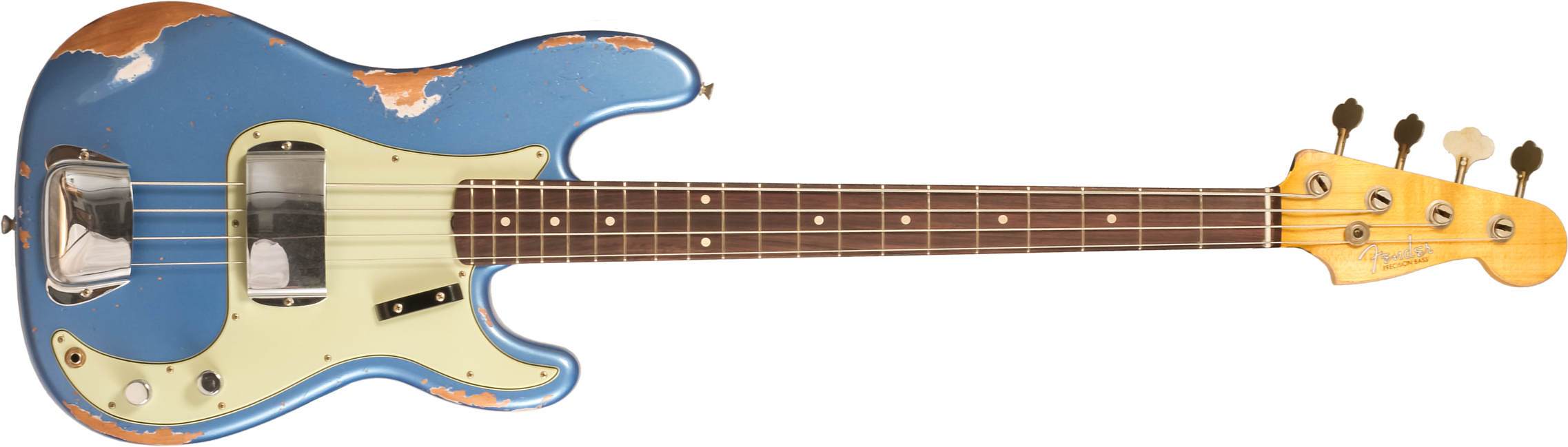 Fender Custom Shop Precision Bass 1964 Rw #r135935 - Heavy Relic Lake Placid Blue - Basse Électrique Solid Body - Main picture