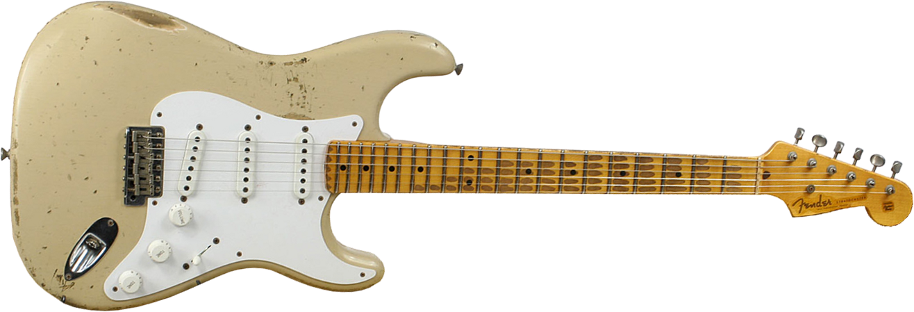 Fender Custom Shop Strat 1954 60th Anniversary Mn - Heavy Relic, Desert Sand - Guitare Électrique Forme Str - Main picture