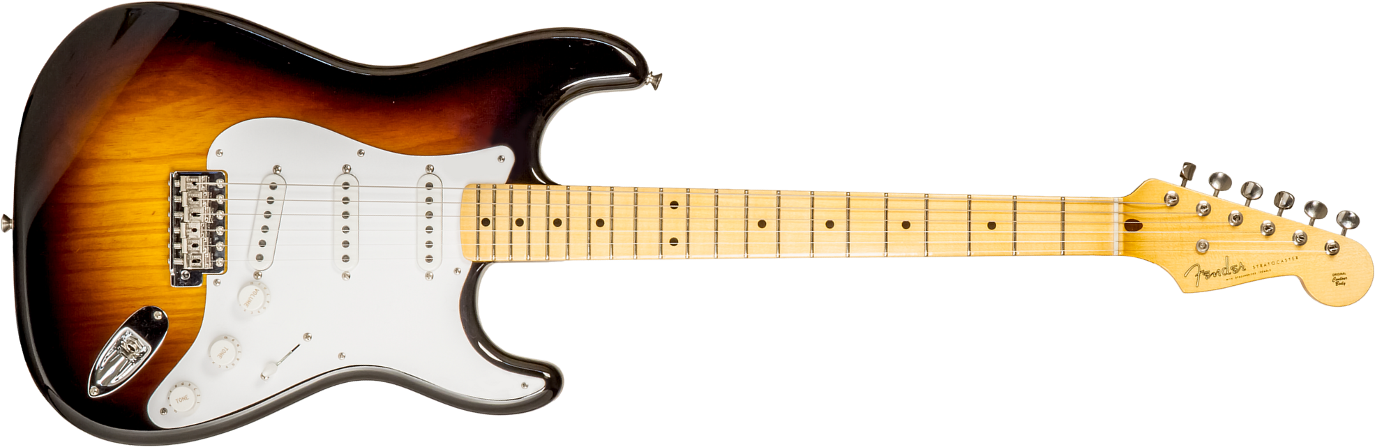 Fender Custom Shop Strat 1954 70th Anniv. 3s Trem Mn #xn4597 - Time Capsule Wide Fade 2-color Sunburst - Guitare Électrique Forme Str - Main picture