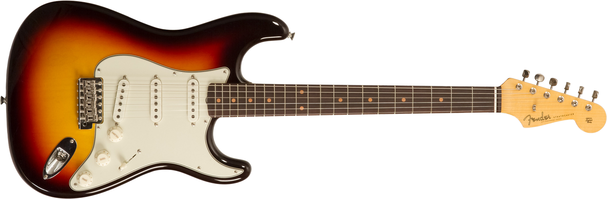 Fender Custom Shop Strat 1959 3s Trem Rw #r146037 - Time Capsule 3-color Sunburst - Guitare Électrique Forme Str - Main picture