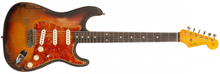 Fender Custom Shop Stratocaster Sandblasted Masterbuilt Paul Waller - Heavy relic 3-color sunburst