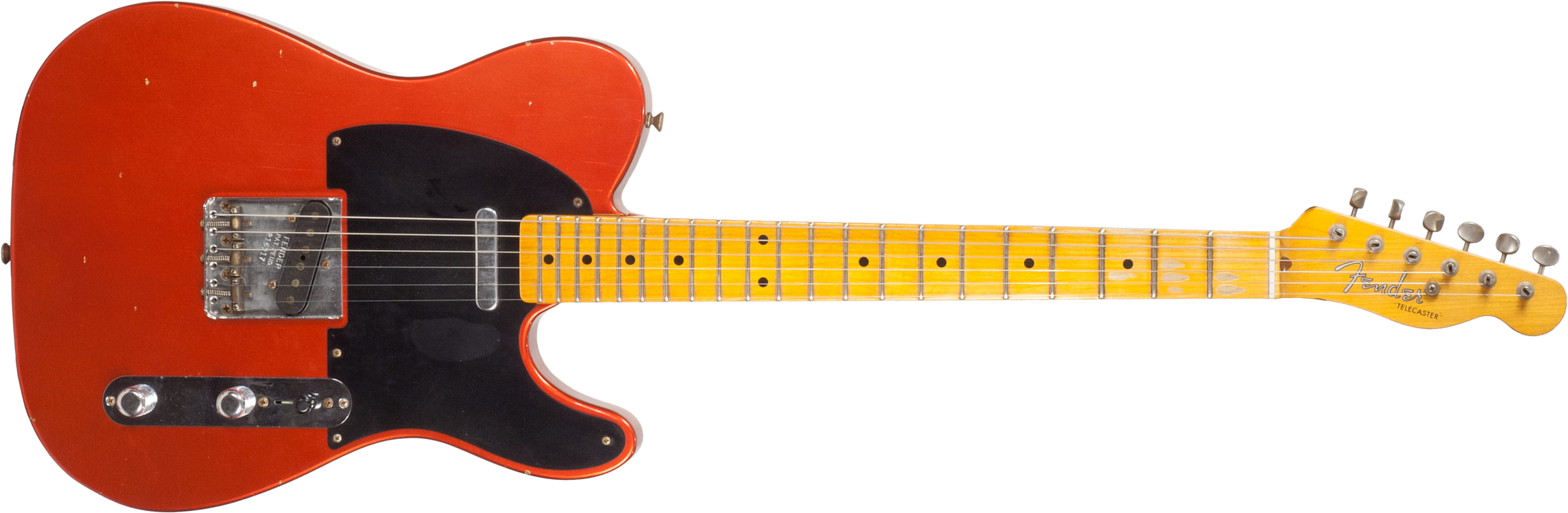 Fender Custom Shop Tele 1952 2s Ht Mn #r16317 - Journeyman Relic Melon Candy - Guitare Électrique Forme Tel - Main picture