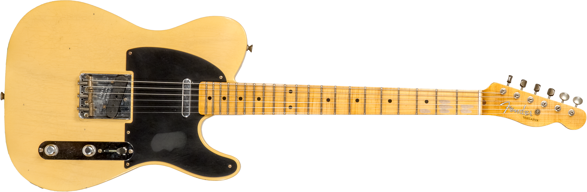 Fender Custom Shop Tele 1953 2s Ht Mn #r126793 - Journeyman Relic Aged Nocaster Blonde - Guitare Électrique Forme Tel - Main picture