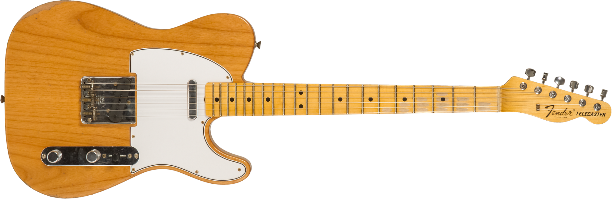 Fender Custom Shop Tele 1968 2s Ht Mn #r123298 - Relic Aged Natural - Guitare Électrique Forme Tel - Main picture