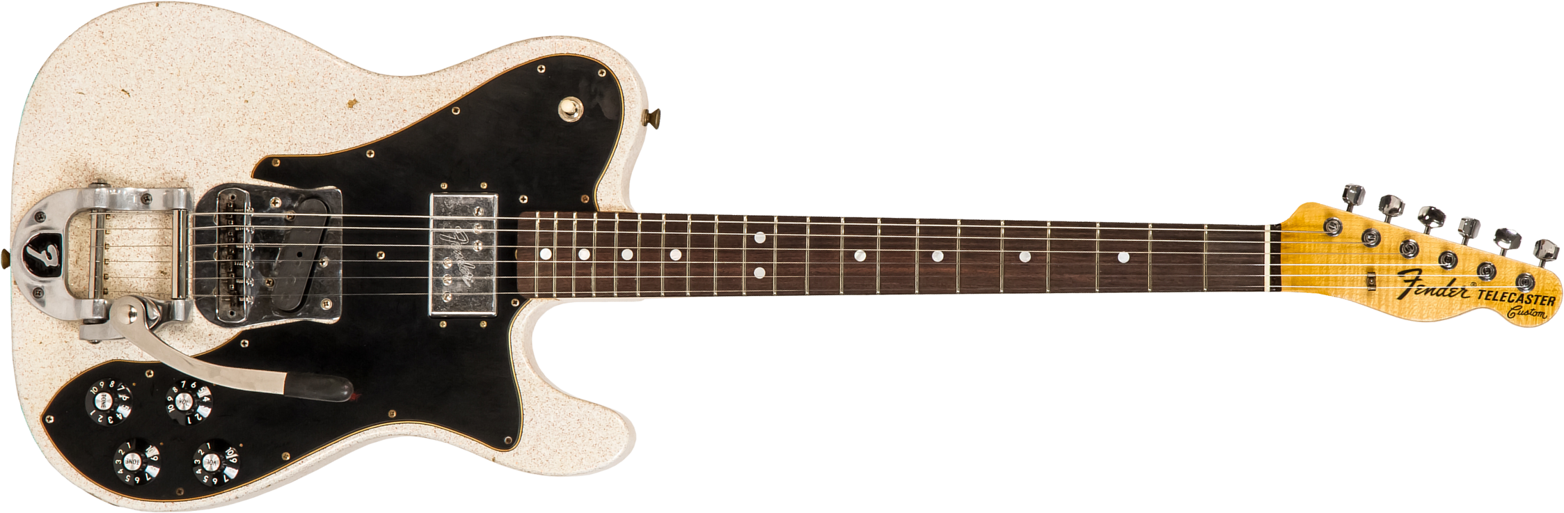 Fender Custom Shop Tele Custom '70s Sh Trem Bigsby Rw #cz548336 - Journeyman Relic Autumn Shimmer - Guitare Électrique Forme Tel - Main picture