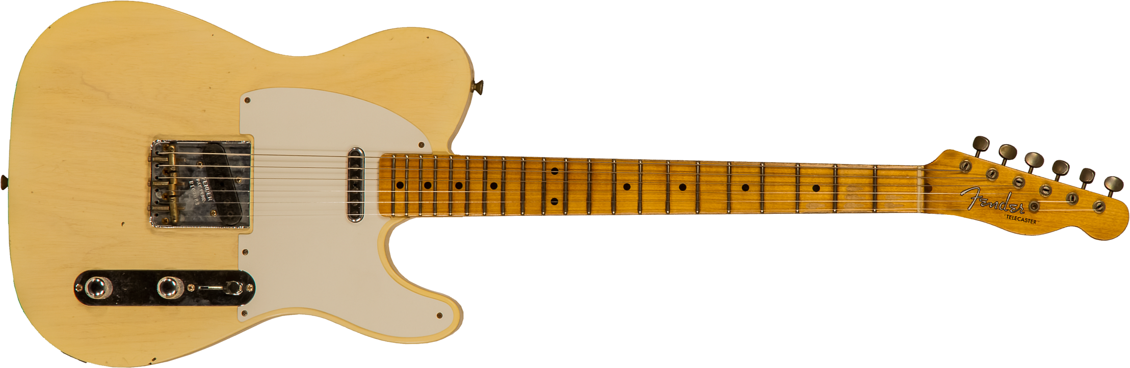 Fender Custom Shop Tele Tomatillo Ltd 2s Ht Mn #r109088 - Journeyman Relic Natural Blonde - Guitare Électrique Forme Tel - Main picture